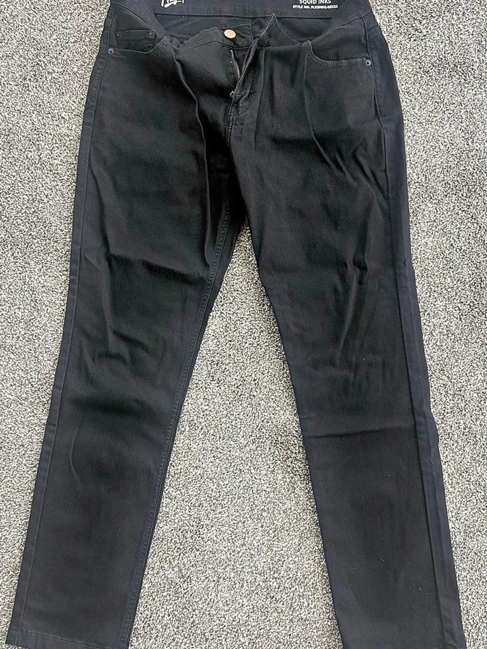 Mugsy Squid Ink Straight Leg Pants in Black Like New 35/32